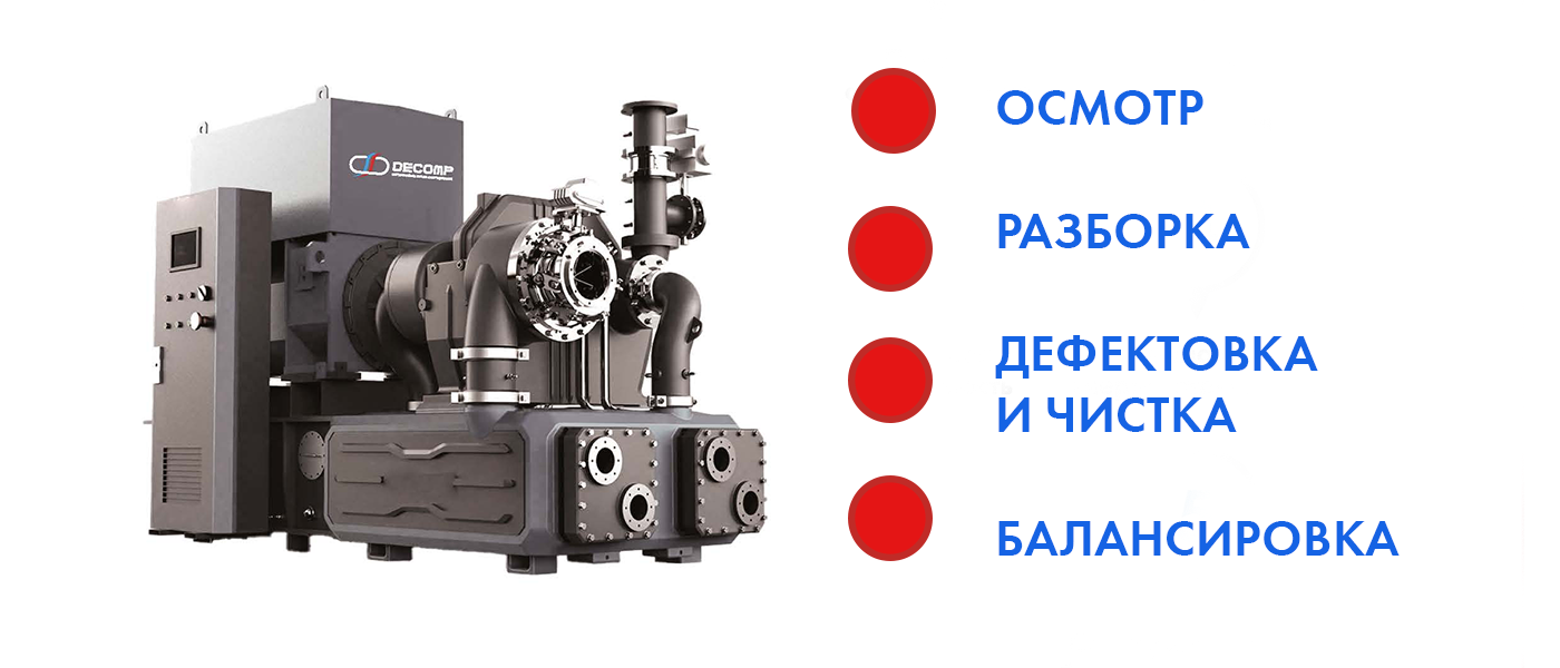 Ремонт промышленных турбокомпрессоров